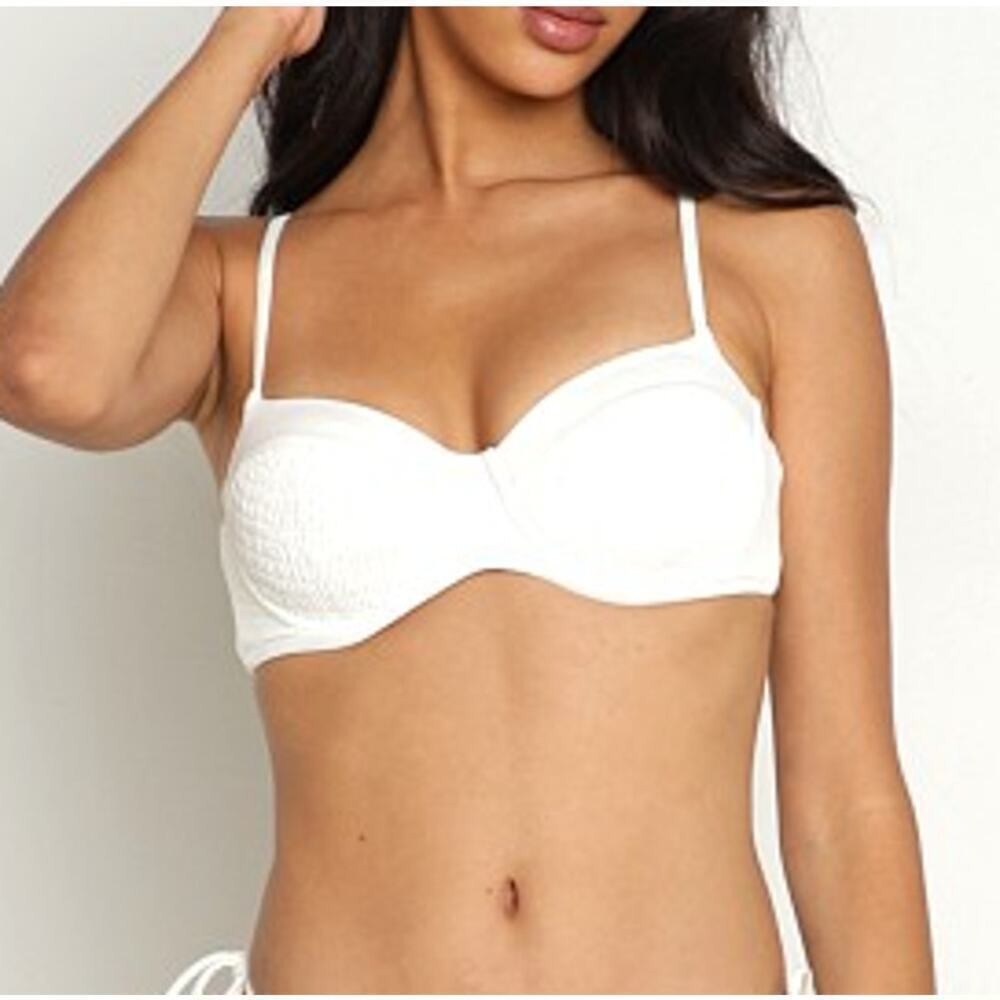 L*Space White Marley Bikini Top S